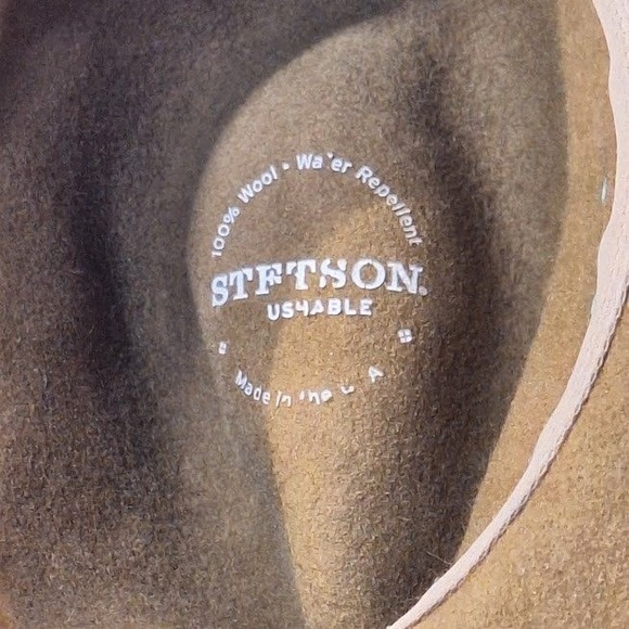 Stetson Brown Felt Wide Brim Hat  Decorative Band for Men Women Outdoor Style - Picture 12 of 13